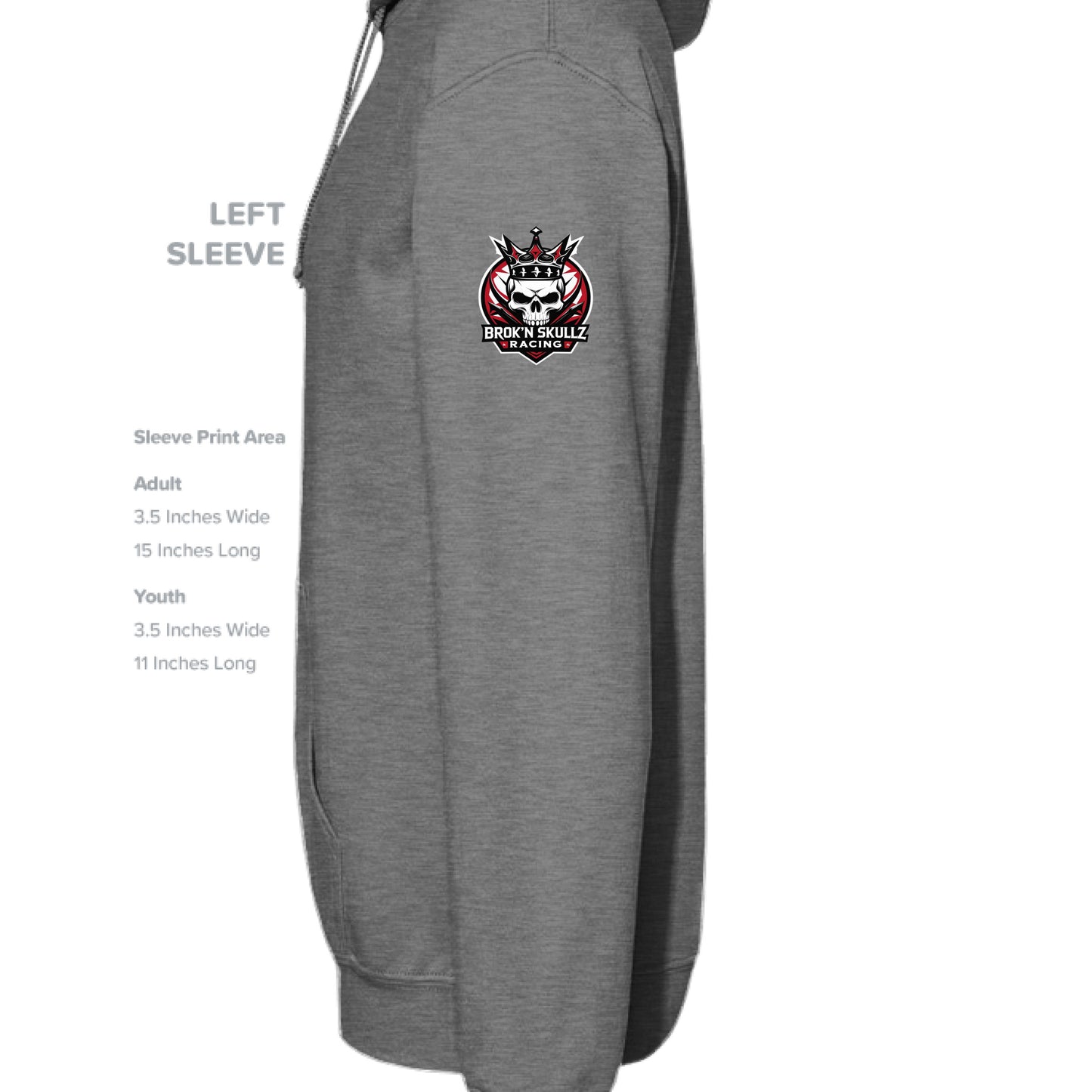 GRAPHITE HEATHER - SLEEVE_LEFT