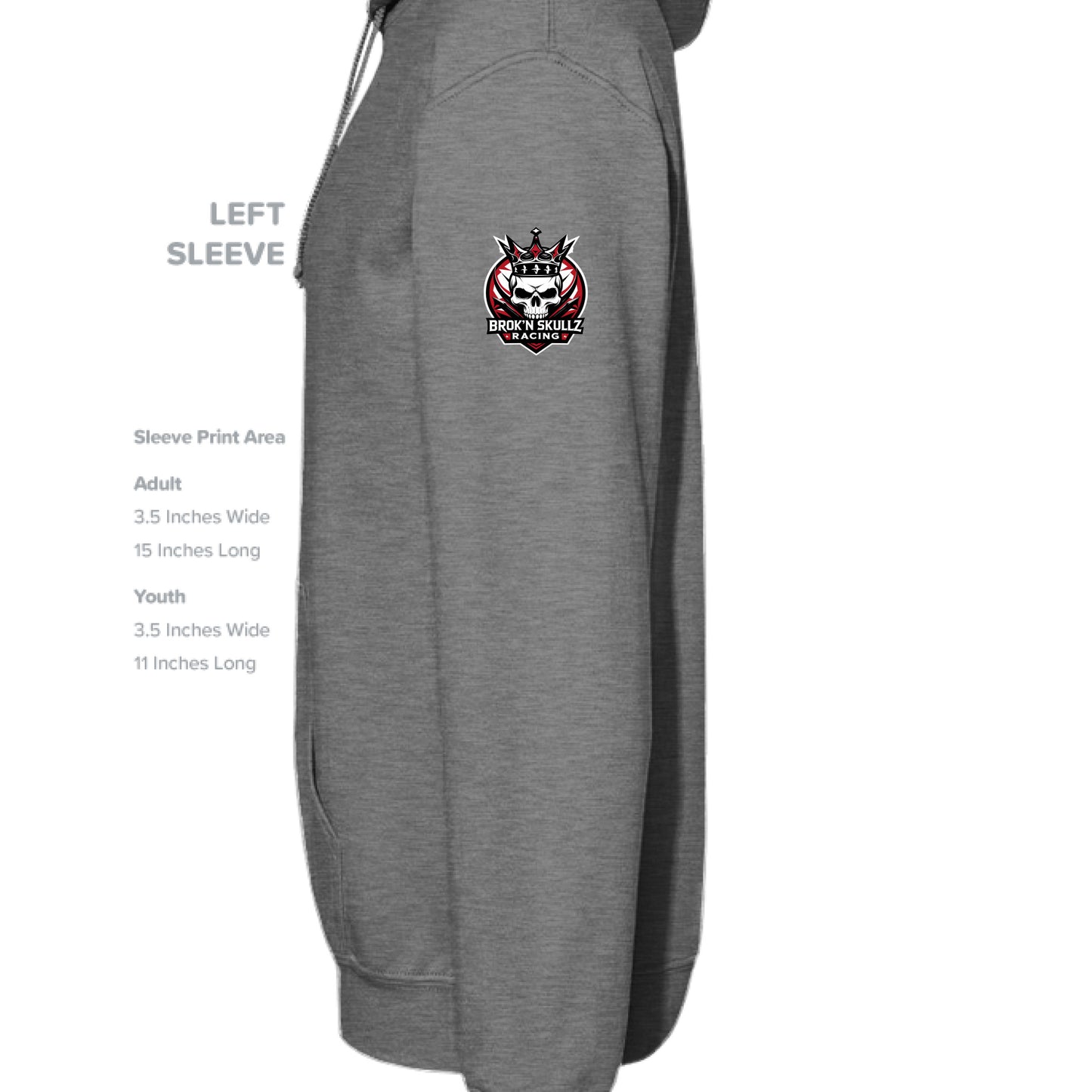 GRAPHITE HEATHER - SLEEVE_LEFT
