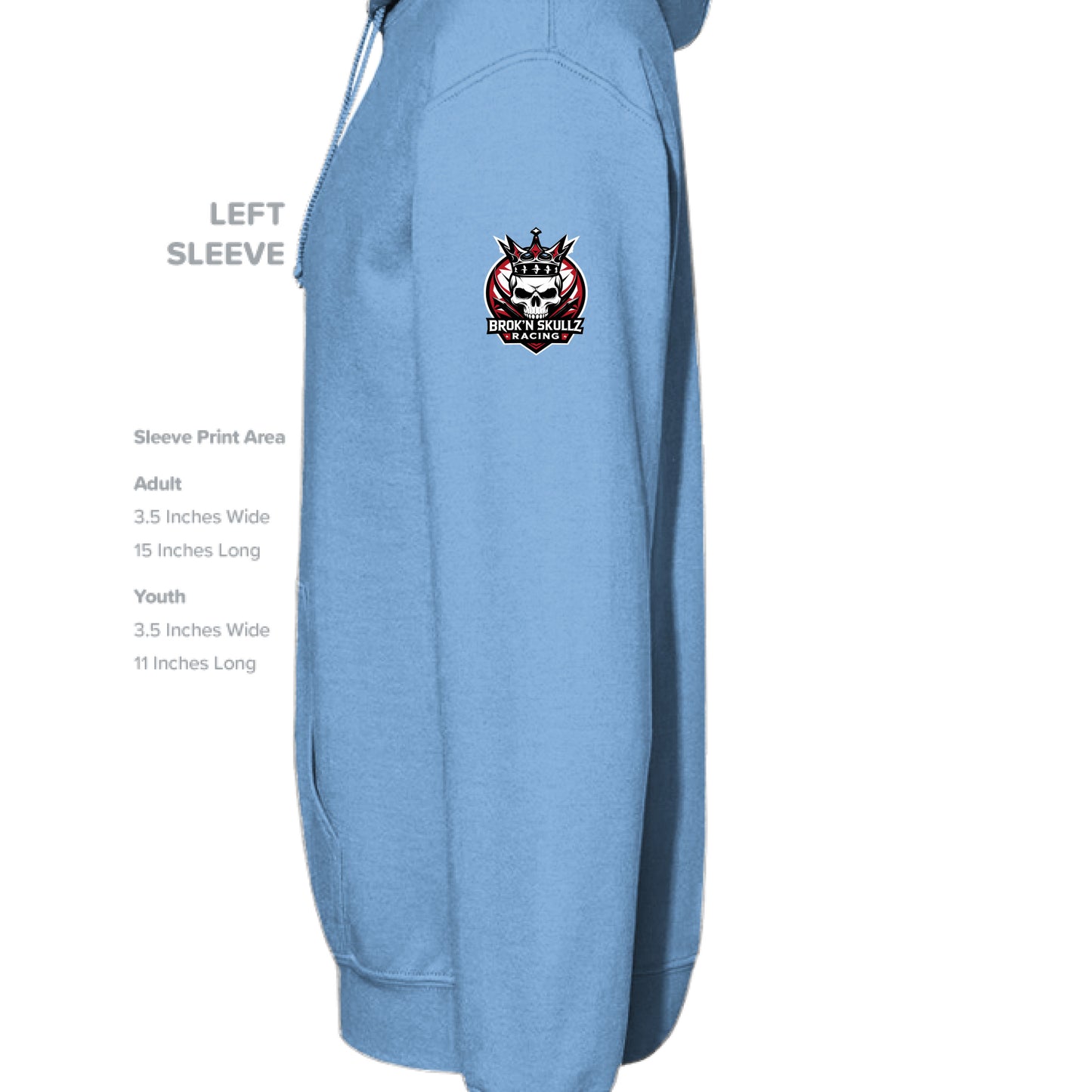 CAROLINA BLUE - SLEEVE_LEFT