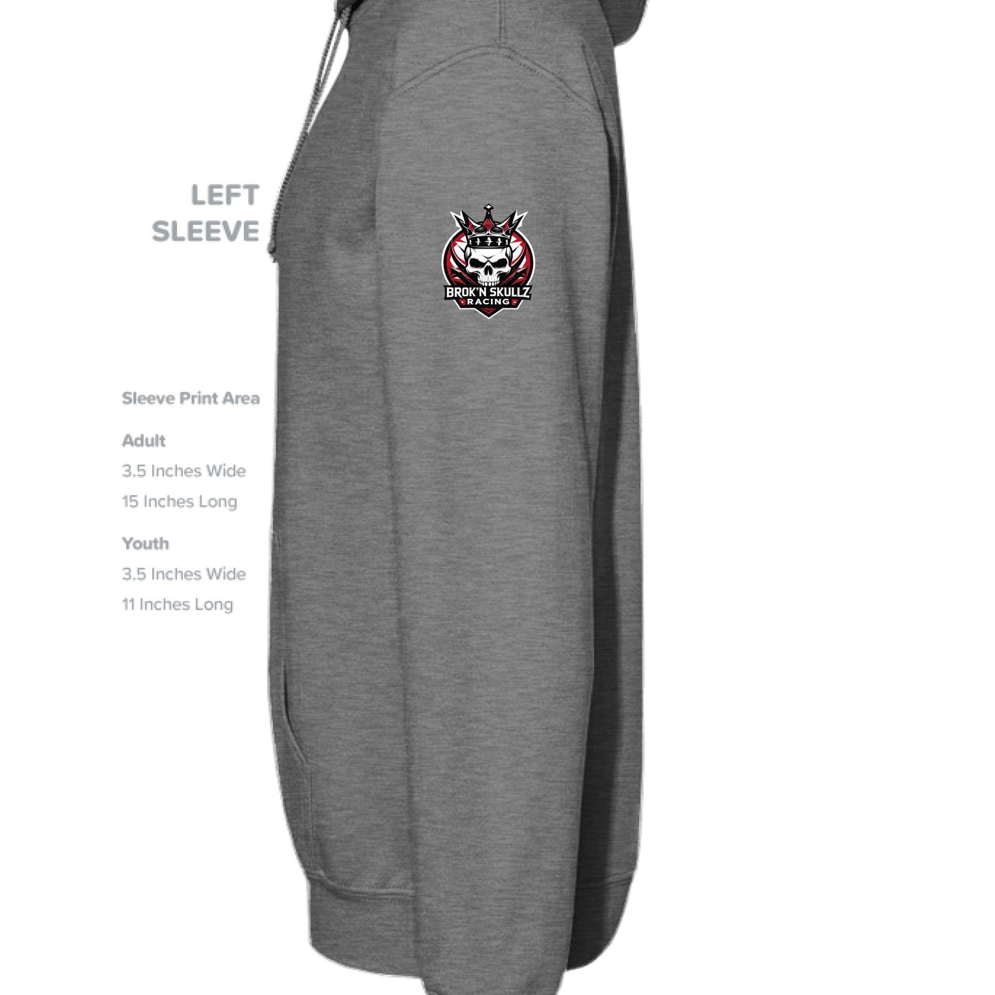 GRAPHITE HEATHER - SLEEVE_LEFT