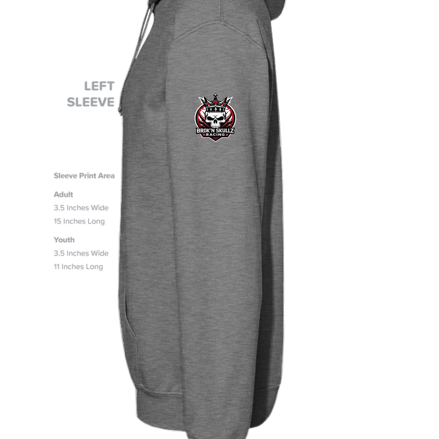 GRAPHITE HEATHER - SLEEVE_LEFT