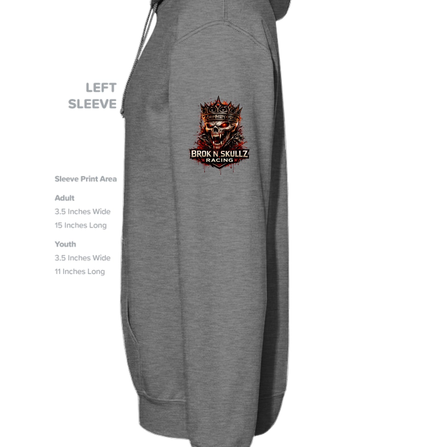 GRAPHITE HEATHER - SLEEVE_LEFT