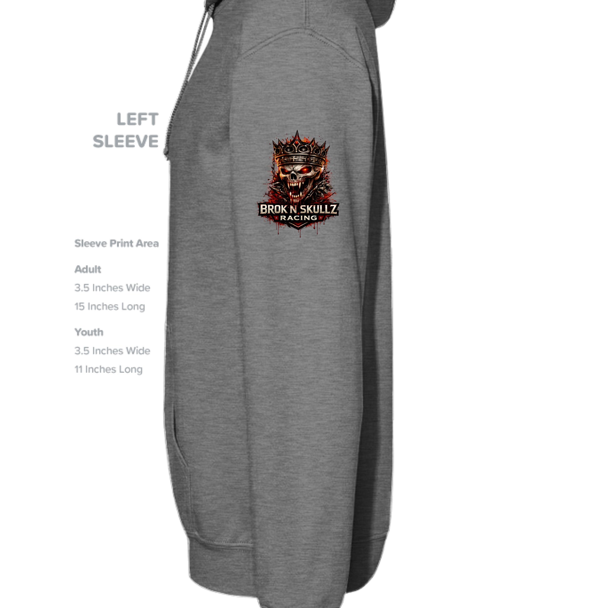 GRAPHITE HEATHER - SLEEVE_LEFT