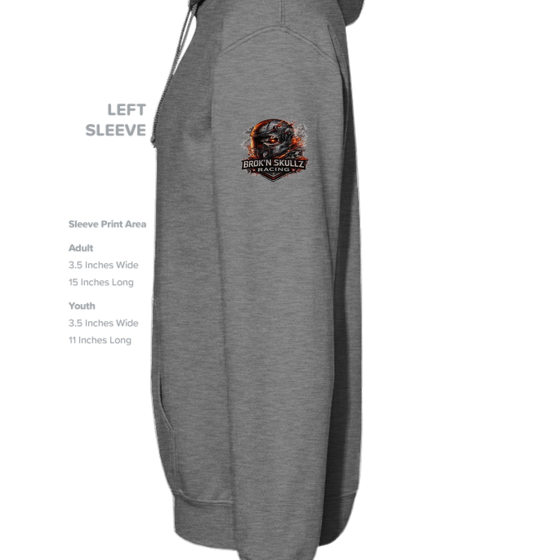 GRAPHITE HEATHER - SLEEVE_LEFT