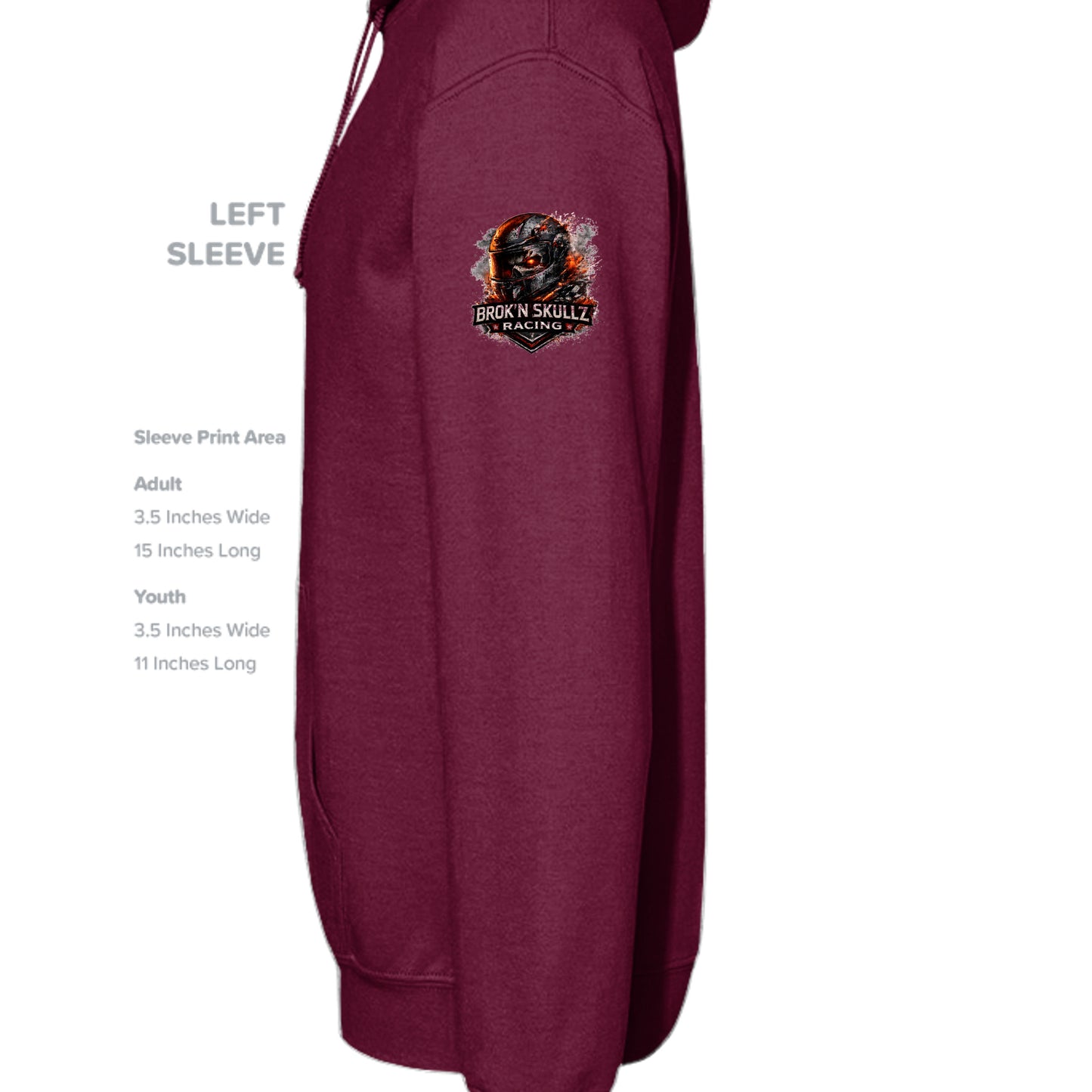 MAROON - G185 - SLEEVE_LEFT