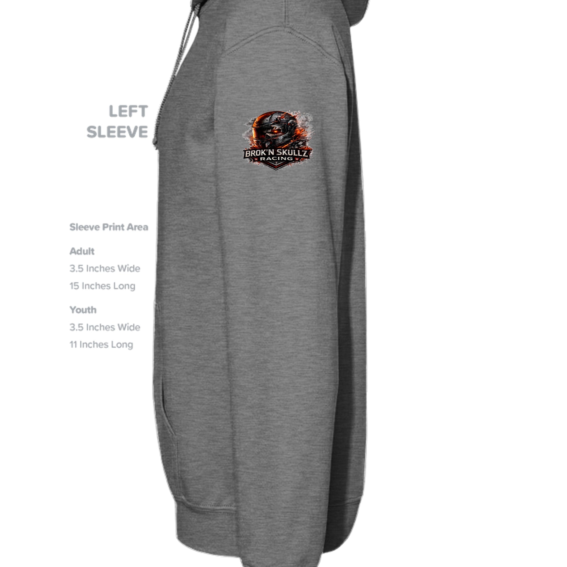 GRAPHITE HEATHER - G185 - SLEEVE_LEFT